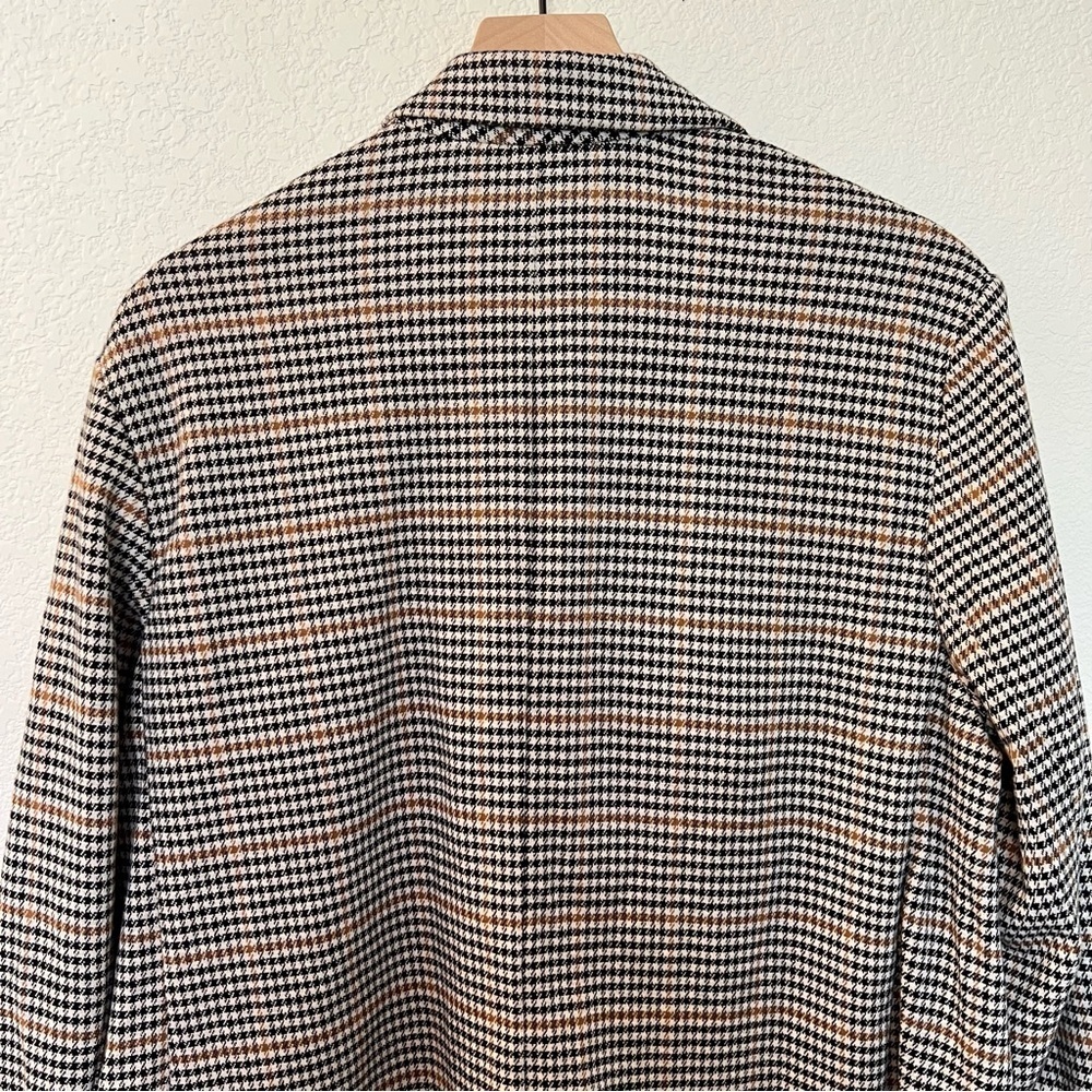 NWT Old Navy Oversized Houndstooth Plaid Single Button Blazer Jacket XXL Tall - Picture 11 of 13